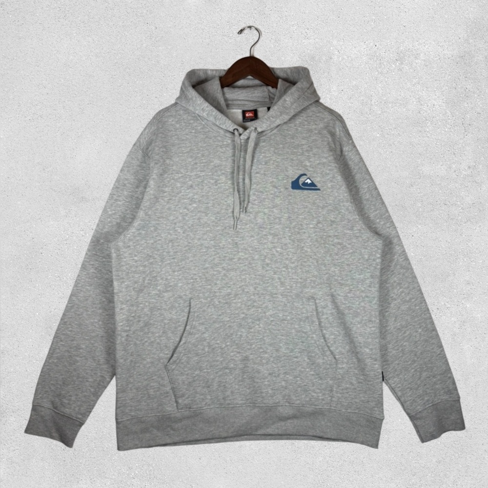 NWT Men’s Quiksilver Grey Navy Surf Hoodie Size XL